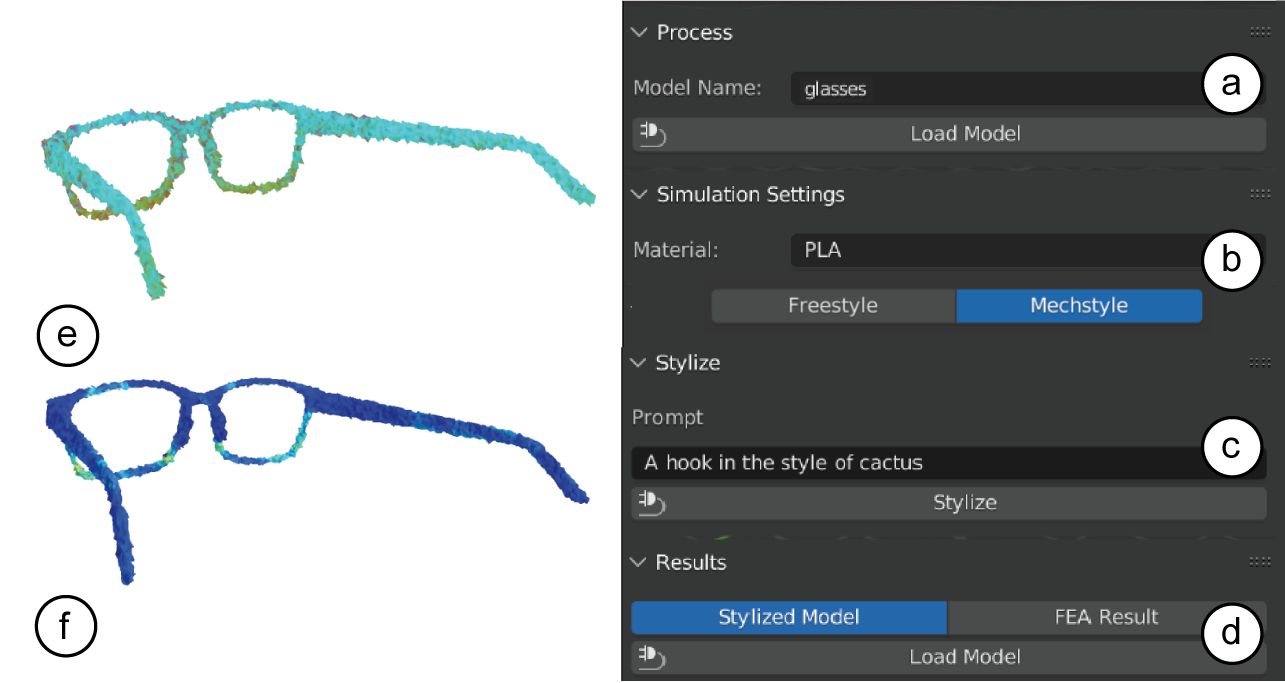 MechStyle User Interface