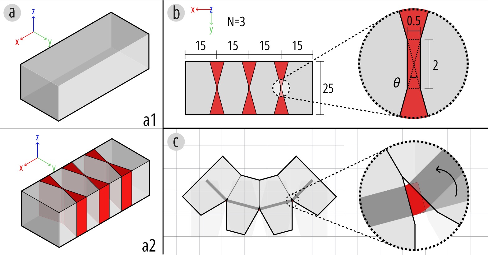 Xspine structural contact design