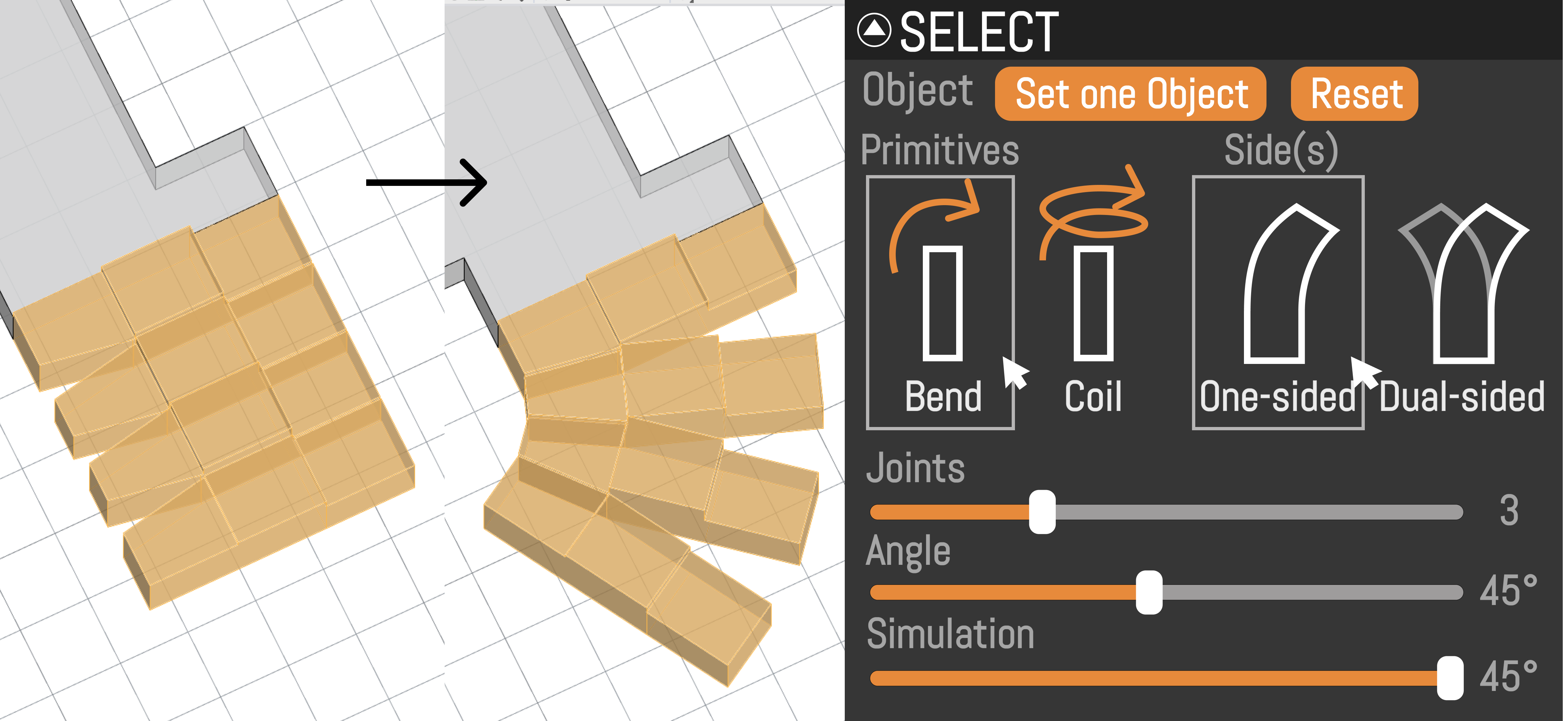 Xspine design tool primitives